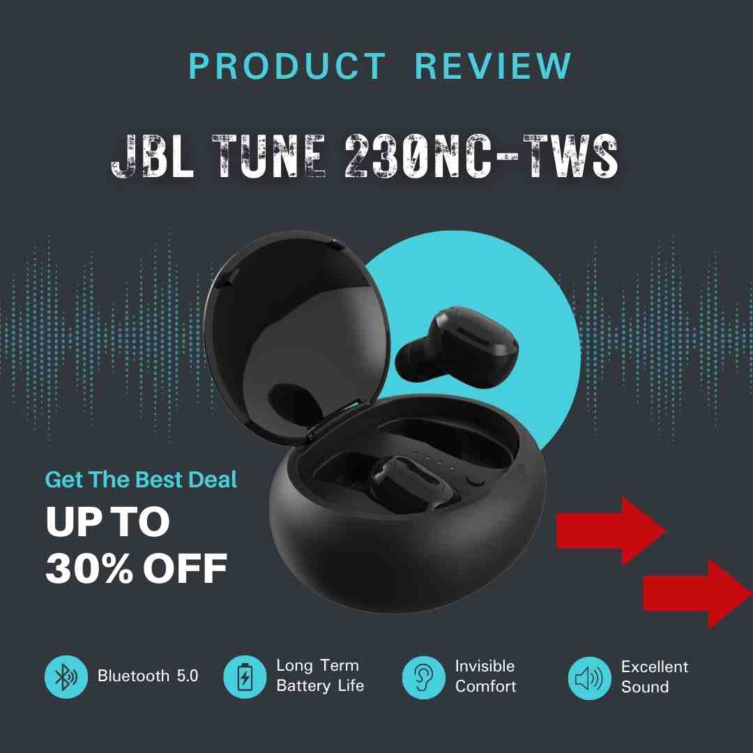 JBL Tune 230NC TWS True Wireless Noise-Cancelling Earbuds